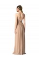 Open Back Red A-Line V-Neck Long Bridesmaid Dress / Formal Dress Bolton