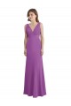 Low Back Dahlia A-Line V-Neck Long Bridesmaid Dress Bolton