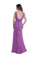 Low Back Dahlia A-Line V-Neck Long Bridesmaid Dress Bolton