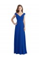 Royal Blue A-Line V-Neck Long Bridesmaid Dress / Evening Dress Bolton