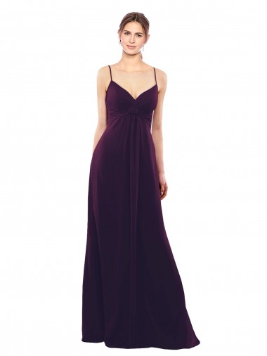 Open Back Grape A-Line Sweetheart Long Formal Dress / Bridesmaid Dress Bolton