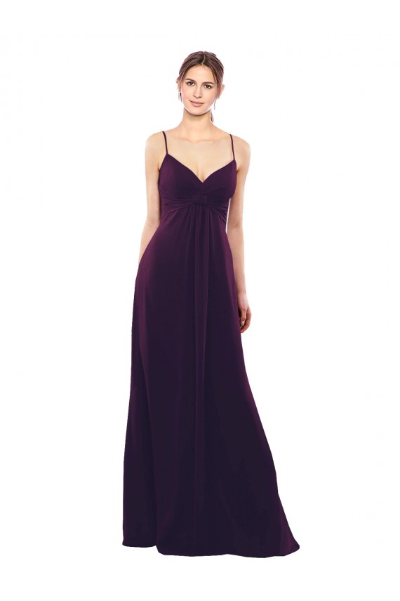 Open Back Grape A-Line Sweetheart Long Formal Dress / Bridesmaid Dress Bolton