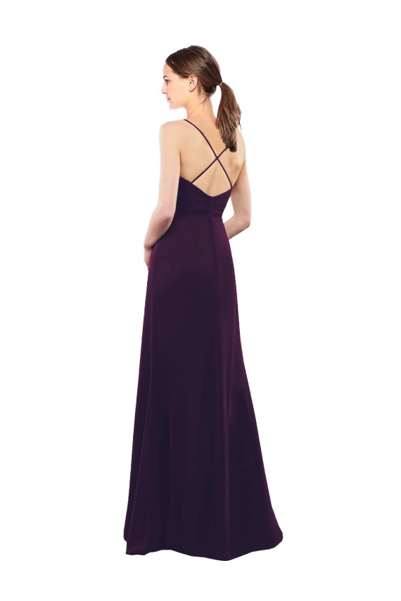Open Back Grape A-Line Sweetheart Long Formal Dress / Bridesmaid Dress Bolton