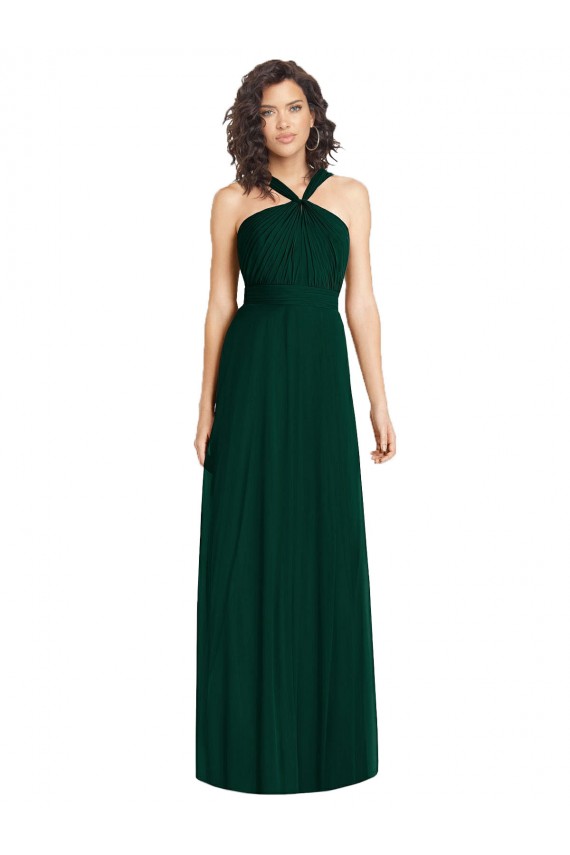 Ever Green A-Line Halter Neck Long Bridesmaid Dress Bolton