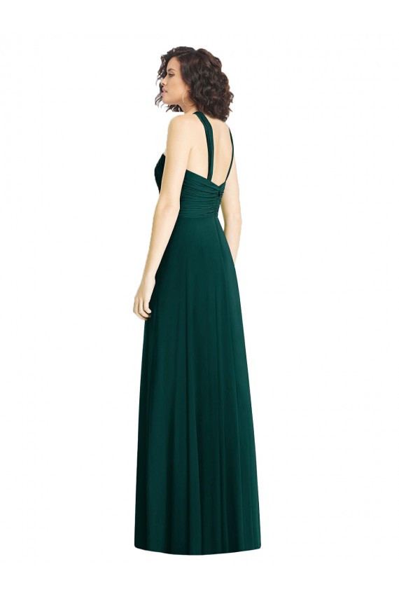 Ever Green A-Line Halter Neck Long Bridesmaid Dress Bolton