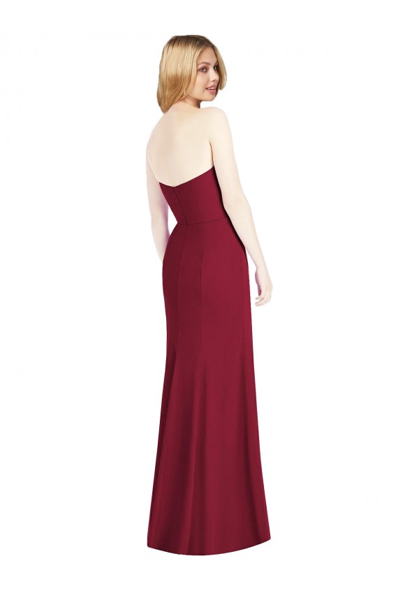 Desert Rose Trumpet Strapless Long Bridesmaid Dress Bolton