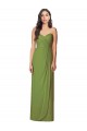 Olive Green Trumpet Strapless Long Bridesmaid Dress Bolton