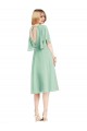 Tie Back Mint Green A-Line Knee Length Bridesmaid Dress Bolton