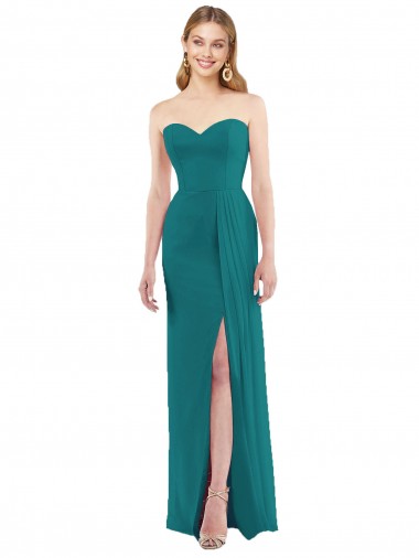 Hunter Trumpet Strapless Long Bridesmaid Dress Bolton