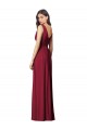 V-Back Royal Blue A-Line V-Neck Long Semi Formal Evening Dress / Bridesmaid Dress Bolton