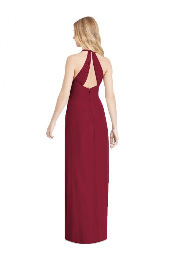 Desert Rose Trumpet V-Neck Long Formal Evening Gown / Bridesmaid Dress Bolton
