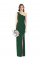 Dark Green Trumpet One Shoulder Long Bridesmaid Dress Bolton
