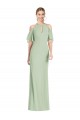 Sage Mermaid Halter Neck Long Semi Formal Evening Dress / Bridesmaid Dress Bolton