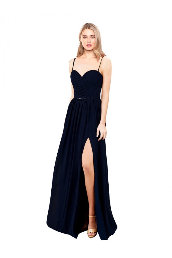 Dark Navy A-Line Sweetheart Long Formal Evening Gown / Bridesmaid Dress Bolton