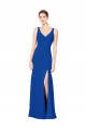 Low Back Royal Blue Sheath Sweetheart Long Bridesmaid Dress / Evening Dress Bolton