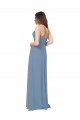 Low Back Dusty Blue A-Line Sweetheart Long Bridesmaid Dress / Evening Gowns Bolton