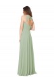 Open Back Smoke Green A-Line Sweetheart Long Formal Dress / Bridesmaid Dress Bolton