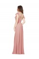 Open Back Bliss Pink A-Line V-Neck Long Bridesmaid Dress / Evening Dress Bolton