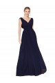 Dark Navy A-Line High Neck Long Formal Evening Gown / Prom Dress / Bridesmaid Dress Bolton