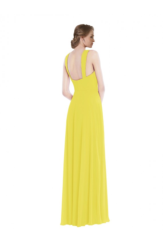 Yellow A-Line Sweetheart Long Semi Formal Evening Dress / Bridesmaid Dress Bolton