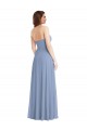 Dusty Blue A-Line Strapless Long Semi Formal Evening Dress / Bridesmaid Dress Bolton