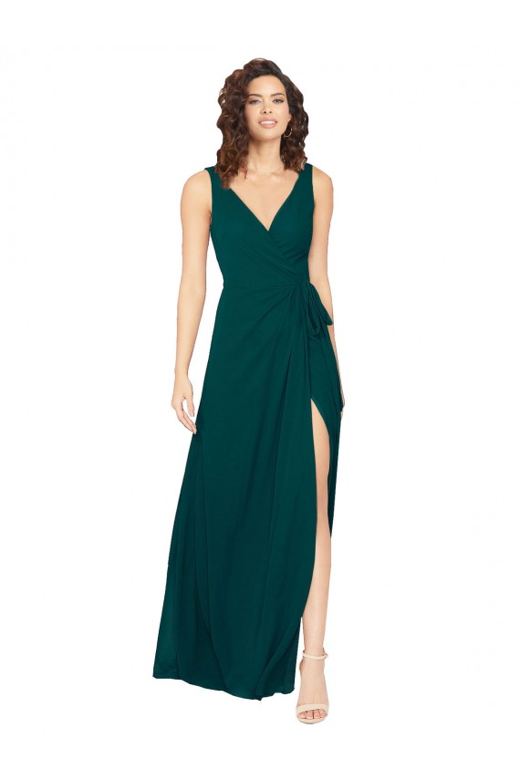 V-Back Hunter A-Line V-Neck Long Evening Gowns / Bridesmaid Dresses Bolton