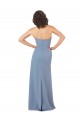 Burgundy Sheath Strapless Long Bridesmaid Dress Bolton