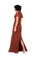 Sea Glass A-Line V-Neck Long Bridesmaid Dress / Formal Dress Bolton