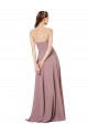 Low Back Grape A-Line Strapless Long Formal Dress / Bridesmaid Dress Bolton