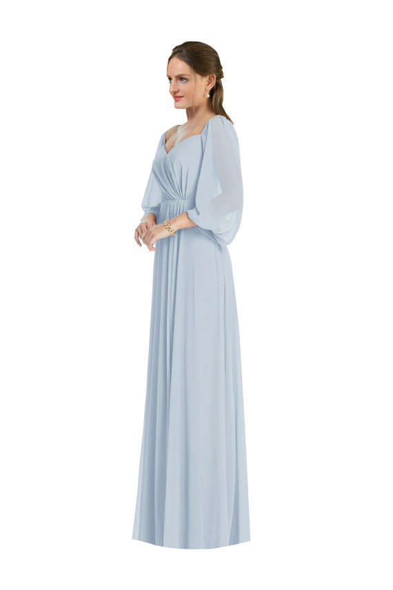 Sea Glass A-Line Sweetheart Long Formal Evening Gown / Bridesmaid Dress Bolton