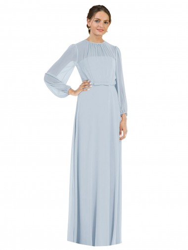 Keyhole Back Sea Glass A-Line Strapless Long Formal Evening Gown / Bridesmaid Dress Bolton