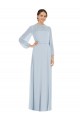 Keyhole Back Sea Glass A-Line Strapless Long Formal Evening Gown / Bridesmaid Dress Bolton