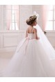Ivory Ball Gown Sweetheart Chapel Train Flower Girl Dress Bolton