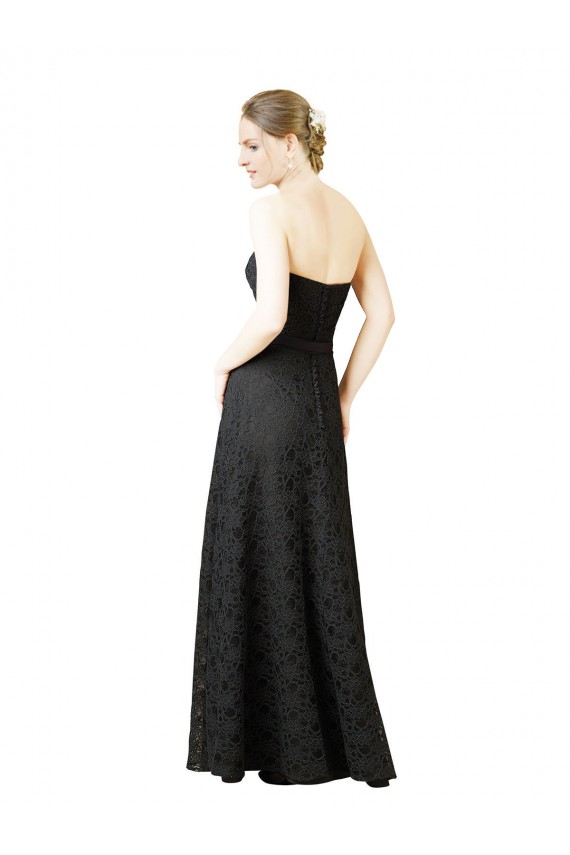 Slate Grey Sheath Sweetheart Long Bridesmaid Dress Bolton