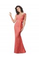 Open Back Mermaid V-Neck Long Bridesmaid Dress Bolton