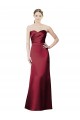 Burgundy Mermaid Strapless Long Bridesmaid Dress / Evening Dress Bolton