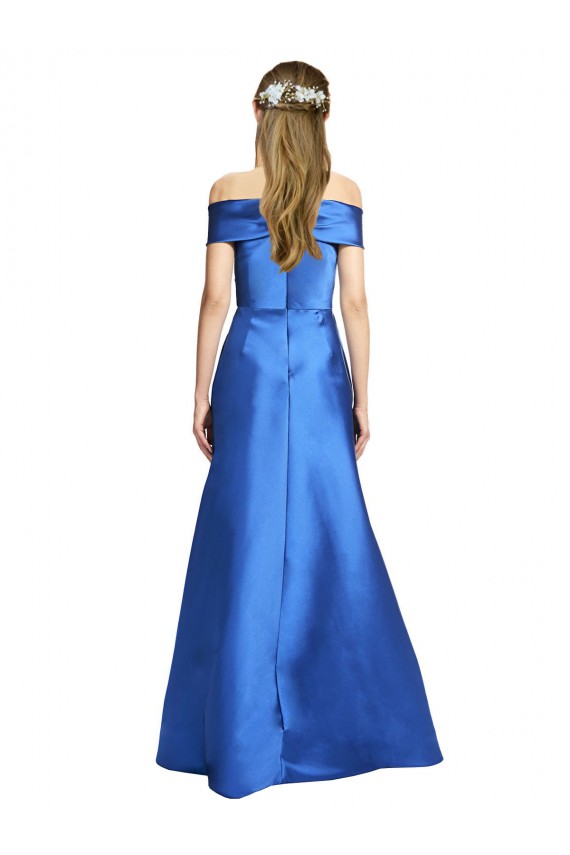 A-Line Off the Shoulder Long Black Tie Evening Gown / Prom Dress / Bridesmaid Dress Bolton