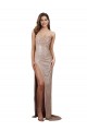 Low Back Champagne Mermaid Scoop Neck Long Formal Evening Gown / Prom Dress / Bridesmaid Dress Bolton