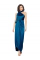 Peacock Blue Sheath High Neck Long Formal Evening Gown / Prom Dress / Bridesmaid Dress Bolton