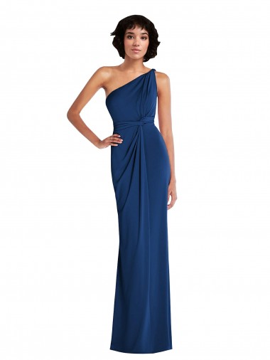 Royal Blue Sheath One Shoulder Long Semi Formal Evening Dress / Prom Dress / Bridesmaid Dress Bolton