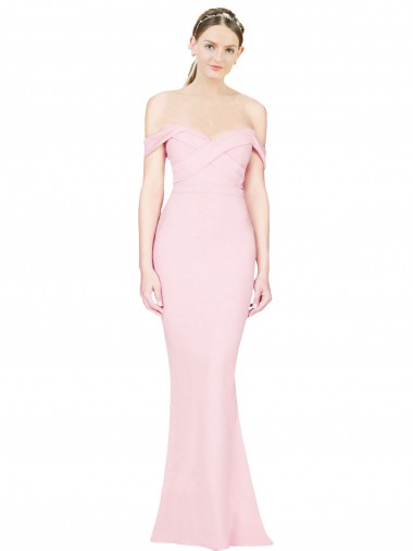 Low Back Pink A-Line Strapless Long Formal Evening Gown / Prom Dress / Bridesmaid Dress Bolton