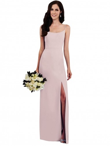 V-Back Trumpet Spaghetti Straps Long Formal Evening Gown / Prom Dress / Bridesmaid Dress Bolton