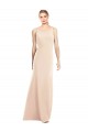 Open Back Nude Trumpet Bateau Neck Long Semi Formal Evening Dress / Prom Dress / Bridesmaid Dress Bolton