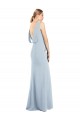 Backless Light Sky Blue Trumpet Bateau Neck Long Semi Formal Evening Dress / Prom Dress / Bridesmaid Dress Bolton