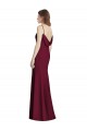 Open Back Burgundy Gold Trumpet Bateau Neck Long Semi Formal Evening Dress / Bridesmaid Dress Bolton