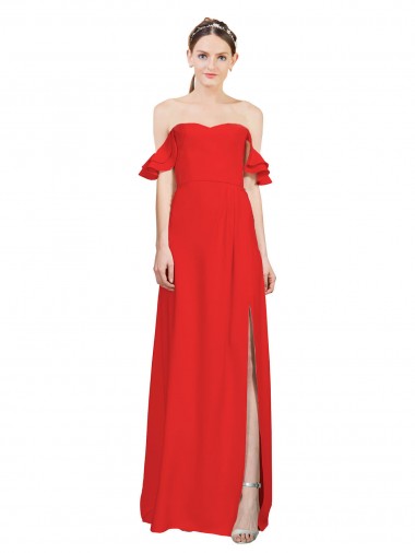 Red A-Line Sweetheart Long Formal Evening Gown / Prom Dress / Bridesmaid Dress Bolton