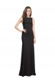 Open Back Black Mermaid Bateau Neck Long Prom Dress / Bridesmaid Dress Bolton