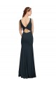 Open Back Black Mermaid Bateau Neck Long Prom Dress / Bridesmaid Dress Bolton