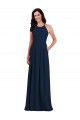 Open Back Dark Navy Trumpet Halter Neck Long Semi Formal Evening Dress / Bridesmaid Dress Bolton