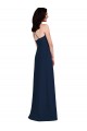 Open Back Dark Navy Trumpet Halter Neck Long Semi Formal Evening Dress / Bridesmaid Dress Bolton